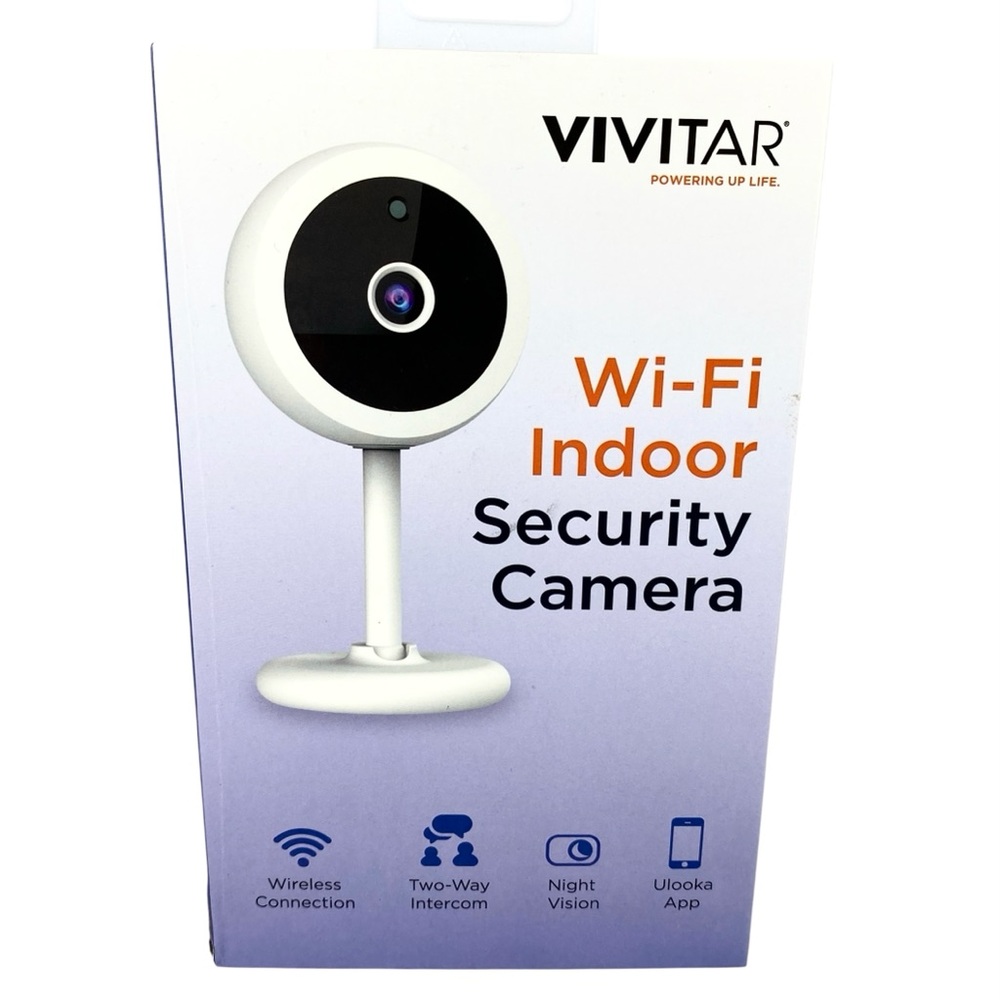 Vivitar White Wi-Fi Indoor Security Camera